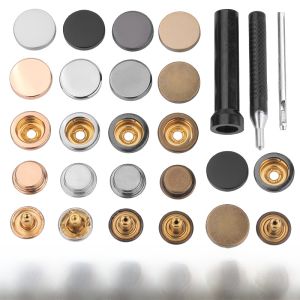 Nút Kim Loại Vô Hình Không Cần Khâu 501 Mẫu Nút Mẹ Và Con Cho Áo Khoác Lông Vũ Áo Khoác Ngoài Phụ Kiện May Vá DIY