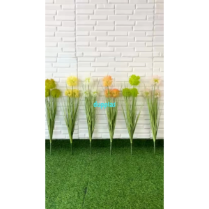 Bunga Hias Tanaman Artificial Kucai Bunga Dandelion Variasi Warna Dekorasi Vas Bunga Hiasan Ruang Tamu Aesthetic
