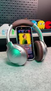 GOOJODOQ Wireless Bluetooth Headphones and Wired Headworn Earphone Foldable With Mic Over Ear Sports Gaming Headset Long-lasting Battery