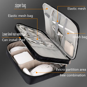 MORNA Portable Data Cable Storage Bag Digital USB Earphone Wire Power Bank Organizer Box Travel Kit Storage Case Pouch