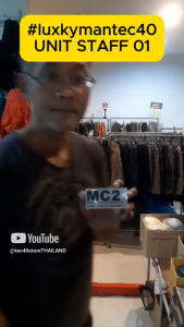 Tec40 LUXKYMAN UNIT STAFF 01 Keychain Paracord Lanyard 2mm SUS304 Ring พวงกุญแจ พาราคอร์ด หัวซิป Zip puller นำโชคดี