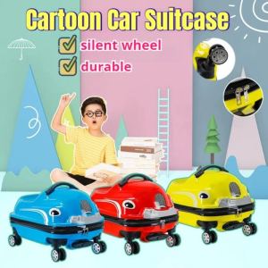 Children Rolling Luggage Set 3D Cute Cool Car Cartoon Universal Wheel Boarding Portable Business Trolley Travel Case