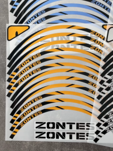 15" 14" Reflective Motorcycle Wheel Sticker Rim Stripe Tape Waterproof Decal For ZONTES 368K 368D 350E 368M 350M 350T 368E 350D