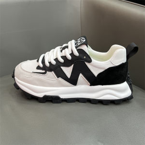 Trendy Mens Sporty Casual Shoes Breathable Mesh Upgraded Dad Shoes Versatile Heightening Thick Bottom Running Shoes