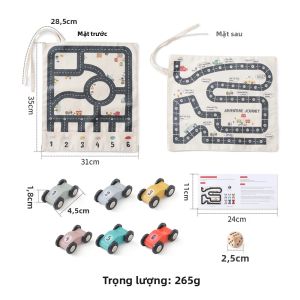 Đồ Chơi Kéo Bằng Gỗ Xe Ô Tô Sư Tử Đính Hạt Dây Xe Lửa Học Tập Sớm Khối Giáo Dục Cho Trẻ Mới Biết Đi 0-6 Tuổi Quà Tặng Montessori