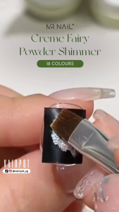 [Vainpot-SG] MR NAIL Créme Fairy Powder Shimmer / 18 Colours Full Set with Display Chart - UV Soak Off Gel Polish - 3g