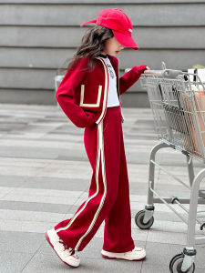 Bộ Đồ Thể Thao Lót Lông Cừu Dày Cho Bé Gái Bộ Đồ Hai Mảnh Thường Ngày Thời Trang Thu Đông Mới Về Cho Học Sinh Trung Học Cơ Sở