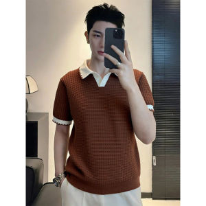 Color Block Polo Shirt Slim Fit Summer Style