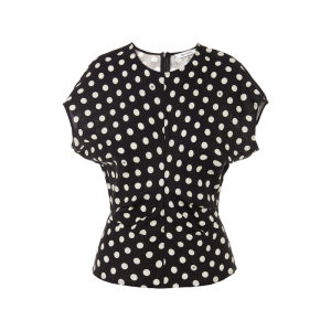 LANCY FROM 25 | Linen Vintage Polka Dot Shoulder Sleeve Elegant Shirt