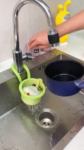 Sink Hanging Strainer Multifunctional Basket Detachable Kitchen Garbage Filter Quickly Drain Clean