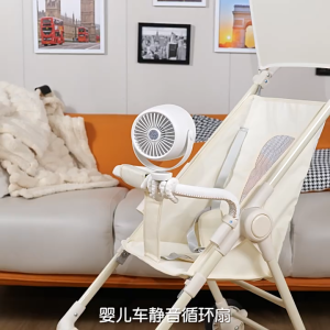 【SG Seller】10000mAh Baby Stroller Fan Octopus Fan Portable Fan LED Display Rechargeable Desktop Fan with Night Light