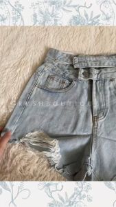 【READYSTOCK】Denim high waist  shorts A-line shorts wide leg shorts ripped shorts 现货高腰牛仔裤 不规则高腰短裤 性感短裤 牛仔裤 高腰阔腿裤 显瘦牛仔裤