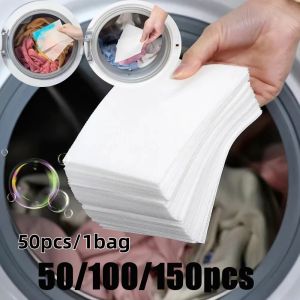 50-150PCS Anti-staining Clother Laundry Paper Color-absorbing Sheets Laundry Tablets for Washing Machine Accessories
