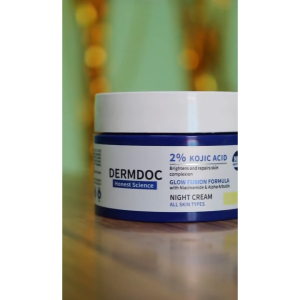 DermDoc 2% Kojic Acid Night Cream For Even-Toned and Bright Skin (50 g)