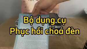 Bộ dụng cụ phục hồi làm sáng bóng chóa đèn pha ô tô xe máy có bán kèm dung dịch HeadLamp Repair đi kèm
