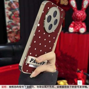 Vivo X200 Ultra Phone Case Fashion Simple Red White Dot English 100 pro Full Cover Anti-Fall Beautiful with Stand 80 Electroplated Small Sheepskin Hard Shell 70 Popular Super Fire