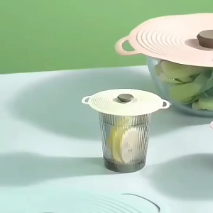 Silicone Microwave Bowl Cover Anti Overflow Sealing Pot Lid Refrige Microwave Oven Heating Cover