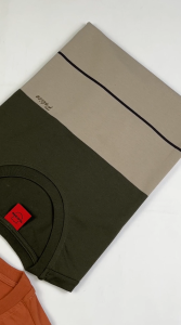 POLICE T-Shirt Salur Bordir Cotton Premium Tebal Pria 53028