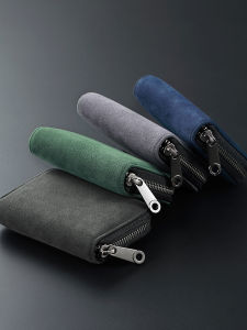 Mens Flip Leather Wallet Multi-Card Slot Anti-Magnetic Coin Purse Storage Bag ID Document Case Compact Wallet Youth Style