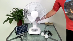 Solar Powered Fan Eco-Friendly Comfort Portable Cooling Simple Setup Clean Energy Smart Cooling