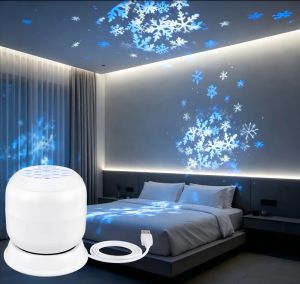 Đèn Chiếu LED Đại Dương 360 Độ °   Đèn Ngủ Động Năng Lượng USB Xoay Được Đèn Trang Trí Phòng Khách Phòng Game