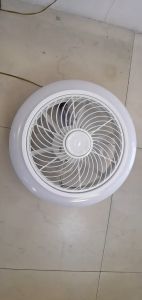 Đèn Quạt Ốp Trần 2in1 Điều Khiển Bằng Remote Hoặc App EuroHome 45cm 48W 3-Color ⚜️Home and Garden⚜️