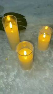 Lilin LED / Lilin Elektrik Akrilik Smokeless Acrylic Candle Melting Lilin