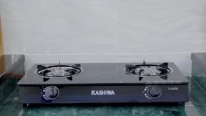 KASHIWA รุ่น X-2400 เตาแก๊ส หน้ากระจกหัวคู่ (หัวเทอร์โบคู่) ประหยัดแก๊ส ปลอดภัย ให้ความร้อนเร็วแรง รับประกันศูนย์