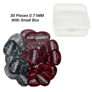 Acoustic Guitar Pick electric guitar plectrum mediator 0.46 /0.71/0.96/MM Bass Picks with storage box 50/30 pcs eachbox