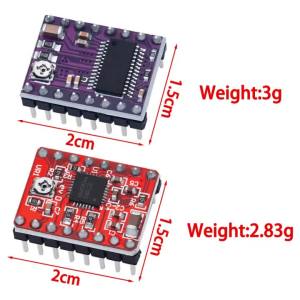 Mô-đun Điều Khiển Động Cơ Bước Máy In 3D CNC Reprap Pololu DRV8825&A4988 Có Tản Nhiệt Cho Ramps 1.4 Tương Thích Với Arduino