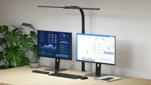 Led Desk Lamp with Clamp Remote Architect Table Lamp for Home Office 24W Ultra Bright Auto Dimming Desk Light Folding