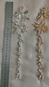 Bridal headpiece Korean wedding dress alloy soft chain wedding hair accessories flower butterfly headband diamond