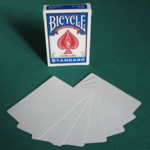 new 1 Deck Bicycle Double Blank Playing Cards Gaff Magic Cards Poker Special Props Close Up Stage Magic Trick for Magician Free Ship