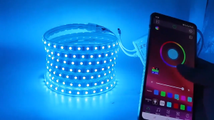 AIMO USB-Powered 5050 RGB LED Strip Light with Bluetooth & App Control for Room Decor & TV Backlight