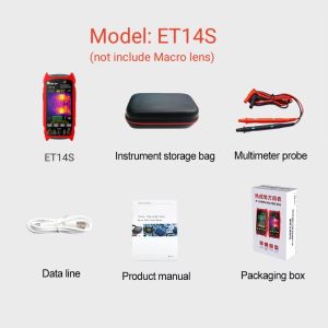 TOOLTOP ET14S 2In1 Thermal Imager Multimeter 2.8 Inch Screen PCB Circuit Car Inspection Infrared Thermal Camera Multimeter