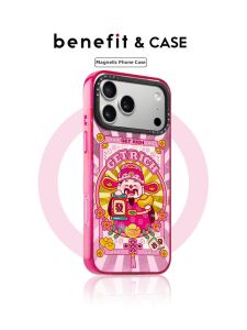 Festive Cartoon Mascot Magnetic Tempered Glass Phone Case Shatterproof