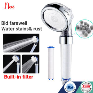 🇸🇬 Negative Ions & Filter Shower Head 3 ModeHigh PressureWater Saving Bathroom