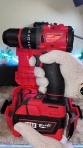 Milwaukee M18 Fuel Brushless Impact Drill 1/2" Electric Drill 550 in-lbs Peak Torque 13mm Chuck with 2 Batteries and Charger