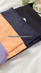 Sarung Bantal & Guling Bayi 1 set cvc Polosan