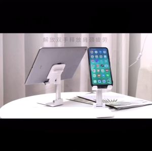 Mobile Phone Stand Holder Upgrade Metal Cell Phone Adjustable Extendable Foldable Portable Handphone Stand