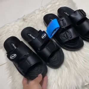 รองเท้าแตะผู้ชาย Aerosoft สีดำพื้นหนา รุ่น 4141 4142 สินค้าพร้อมส่ง