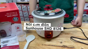 NỒI CƠM ĐIỆN 1.8L NẮP RỜI SUNHOUSE SHD8126. RẺ-BỀN-TIỆN DỤNG-BẢO HÀNH CHÍNH HÃNG TOÀN QUỐC