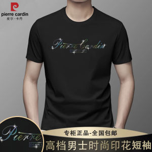 Pierre Cardin Mens Modal Ice Silk Thin Short Sleeve round Neck T-Shirt Breathable Summer Fashion Modern Style Casual Tee