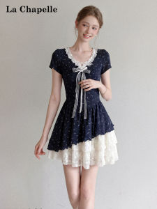La Chapelle | Designed Sweet Floral Style Dress Short Sleeve