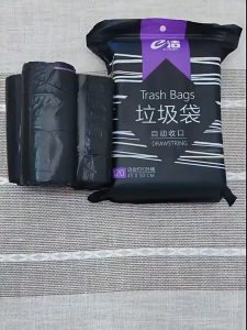 【✅SG stock】Garbage Bag Disposable Drawstring Garbage Trash Bags Thickened Household Kitchen Cleaning Bags Waste Bin
