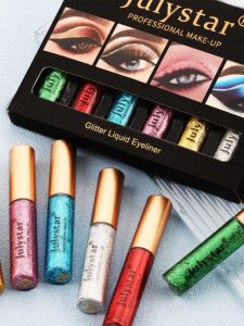 Shiny Pearl Eye Makeup Set for Students Stage Performance Eye Liner And Eyeshadow Kit Waterproof Non-smudging Any Skin Type