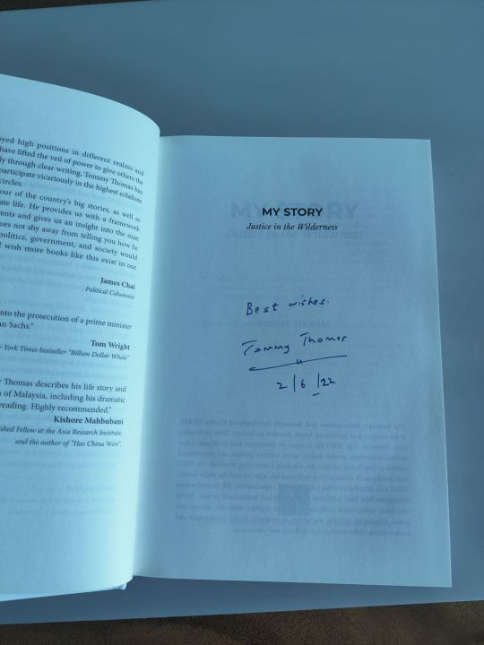 SIGNED%20COPY%20(HARDCOVER)%20My%20Story:%20Justice%20in%20the%20Wilderness%20by%20Mr.%20Tommy%20Thomas%20-%20Image%204