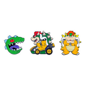 3 Pcs Anime Character Brooch Individuality Cute Monster Enamel Pin Backpack Clothing Jewelry Metal Badge Accessories Gift