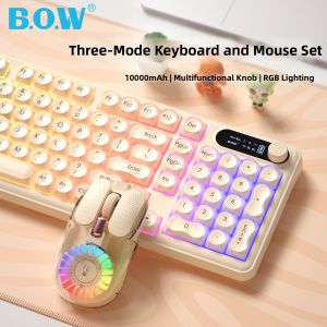 B.O.W | Attractive Silent Bluetooth Keyboard and Mouse Set for Women