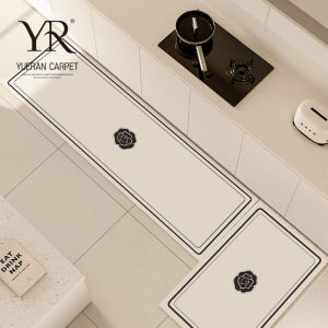 Kitchen Long Strip Mat Water Absorbent Oil Absorbent No Wash Silicon Dendroid Soft Pad Anti Slip Foot Pad Waterproof Oil Resistant Dirty Proof